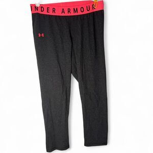 Under Armour Women’s Athletic Grey Pink Capri Legging